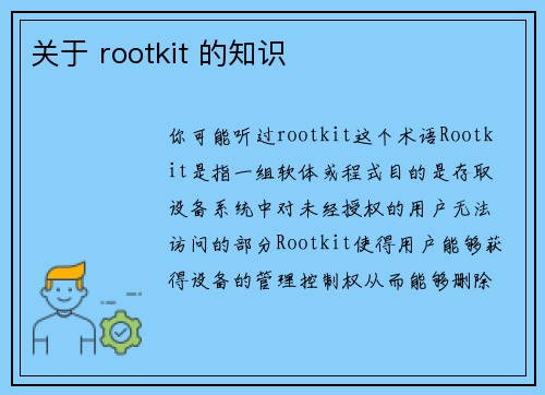 关于 rootkit 的知识 