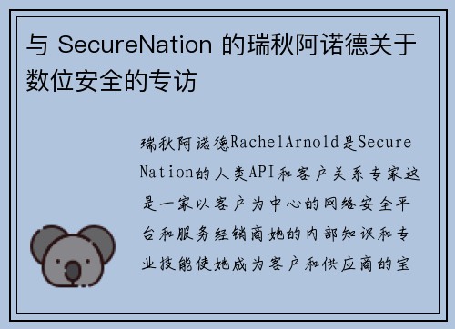 与 SecureNation 的瑞秋阿诺德关于数位安全的专访